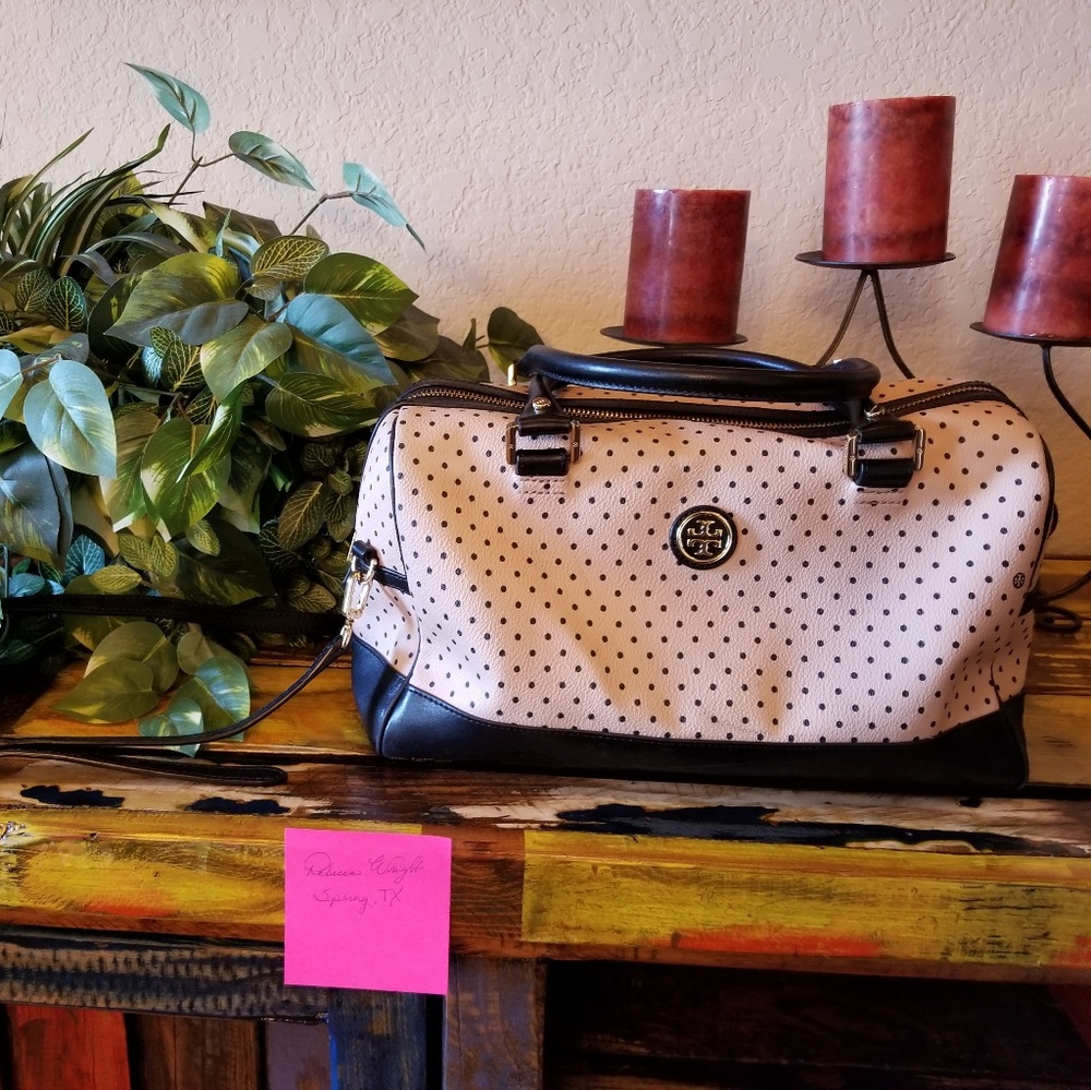 Tory Burch Kerrington Satchel in Viva Dot